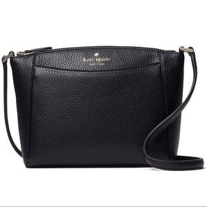 Kate Spade monica crossbody black leather handbag purse